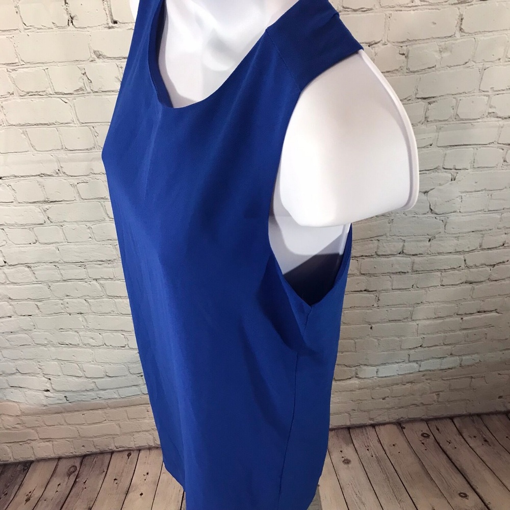 Naked Zebra Zip Back Royal Blue Dress Sz S - Picture 3 of 7